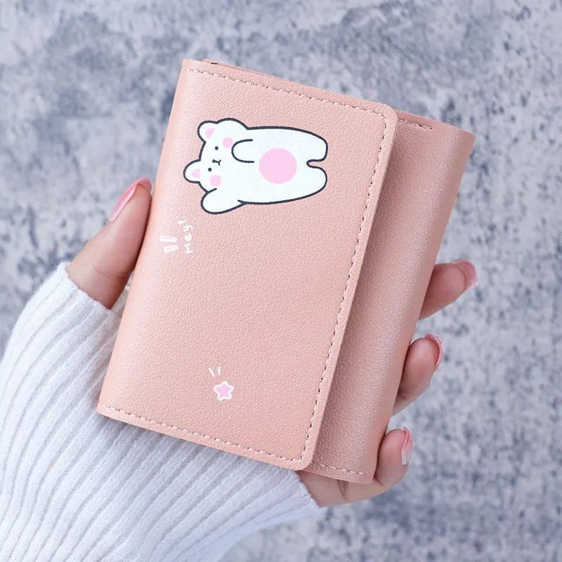 Women's Comfortable Korean Short Simple Clutch Ladies Wallets
