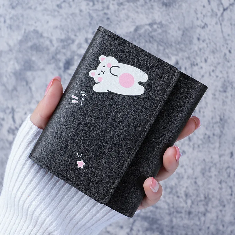 Women's Comfortable Korean Short Simple Clutch Ladies Wallets