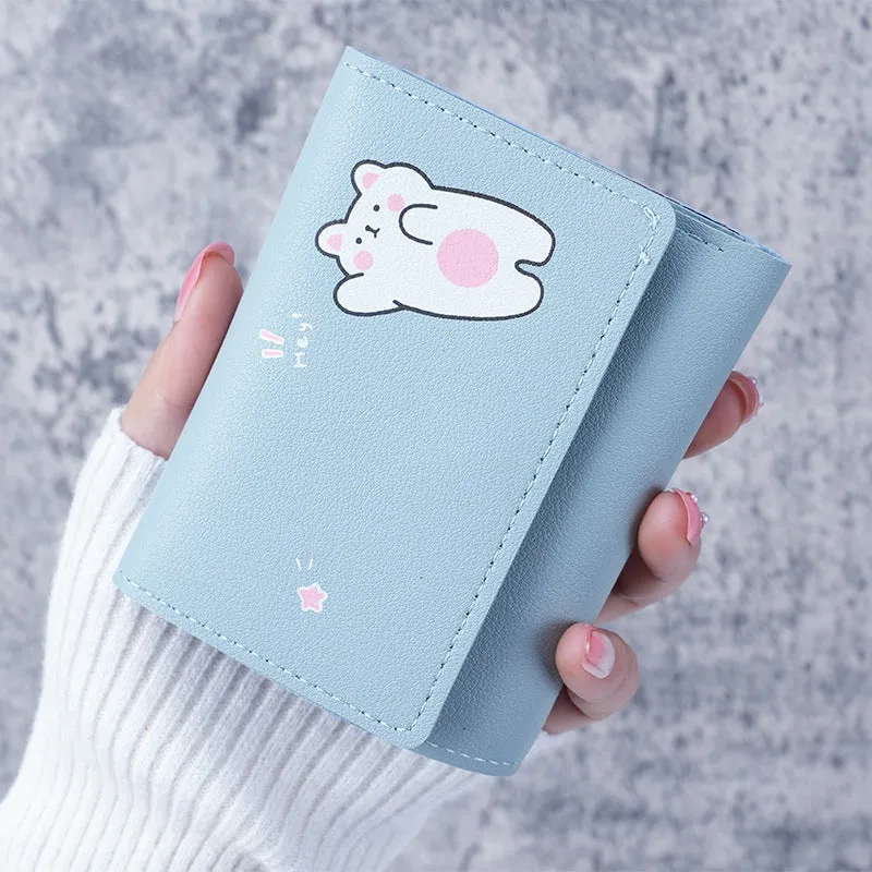 Women's Comfortable Korean Short Simple Clutch Ladies Wallets