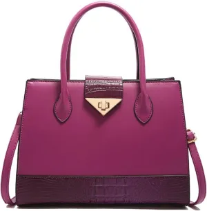 Women's Crocodile Tote Bag One-shoulder Straddle Handbag
