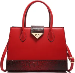 Women's Crocodile Tote Bag One-shoulder Straddle Handbag