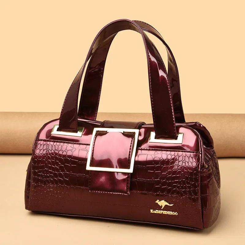 Women's Cross-Border Multi-Layer Leather Handbags