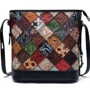 Women’s Designer Genuine Leather Crossbody Tote Satchel Bag