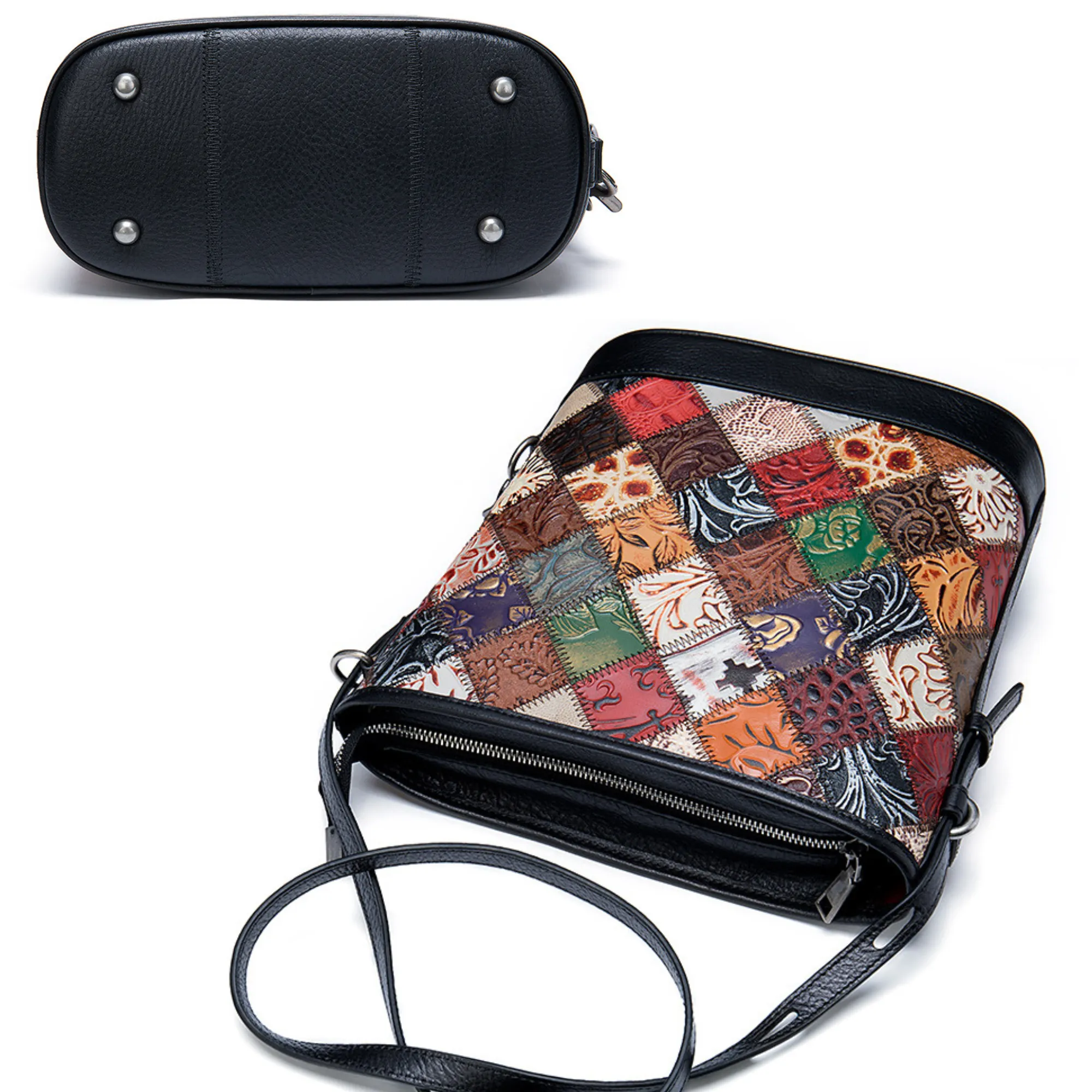 Women’s Designer Genuine Leather Crossbody Tote Satchel Bag