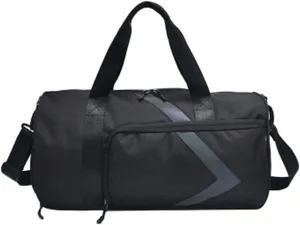 Women's fitness sports training Nylon fabric handbag men's casual travel bag with shoe compartment design