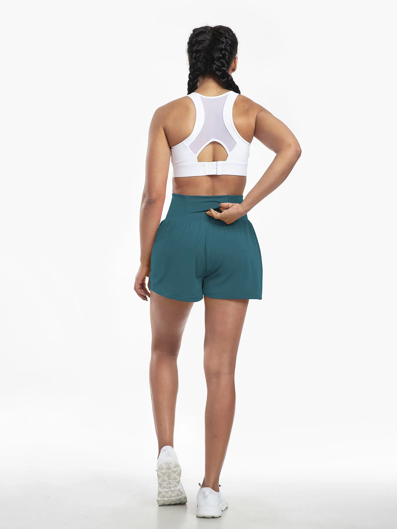 Women's High Waist Yoga Shorts - Breathable &amp; Quick Dry
