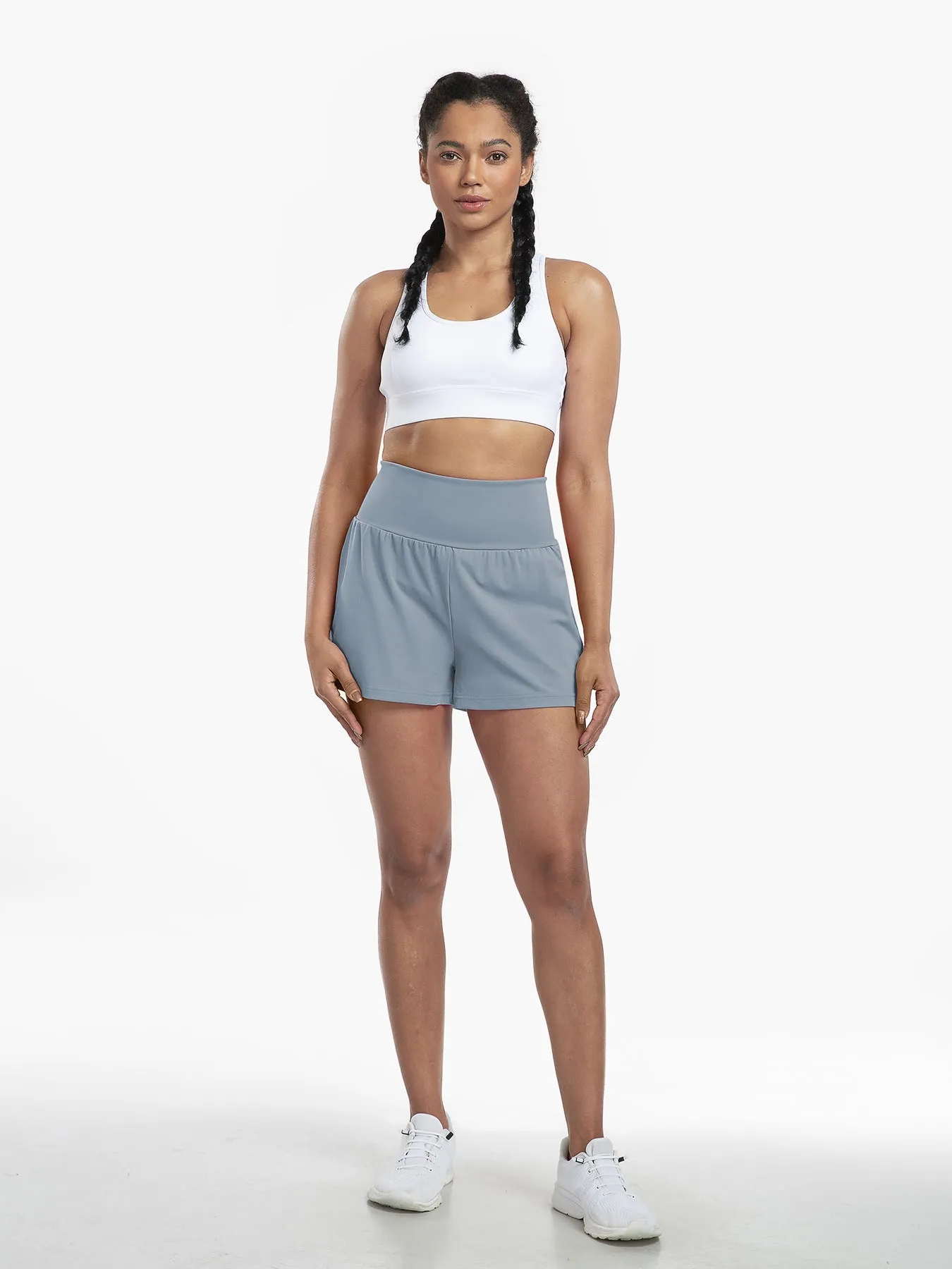 Women's High Waist Yoga Shorts - Breathable &amp; Quick Dry