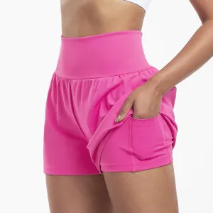 Women's High Waist Yoga Shorts - Breathable &amp; Quick Dry