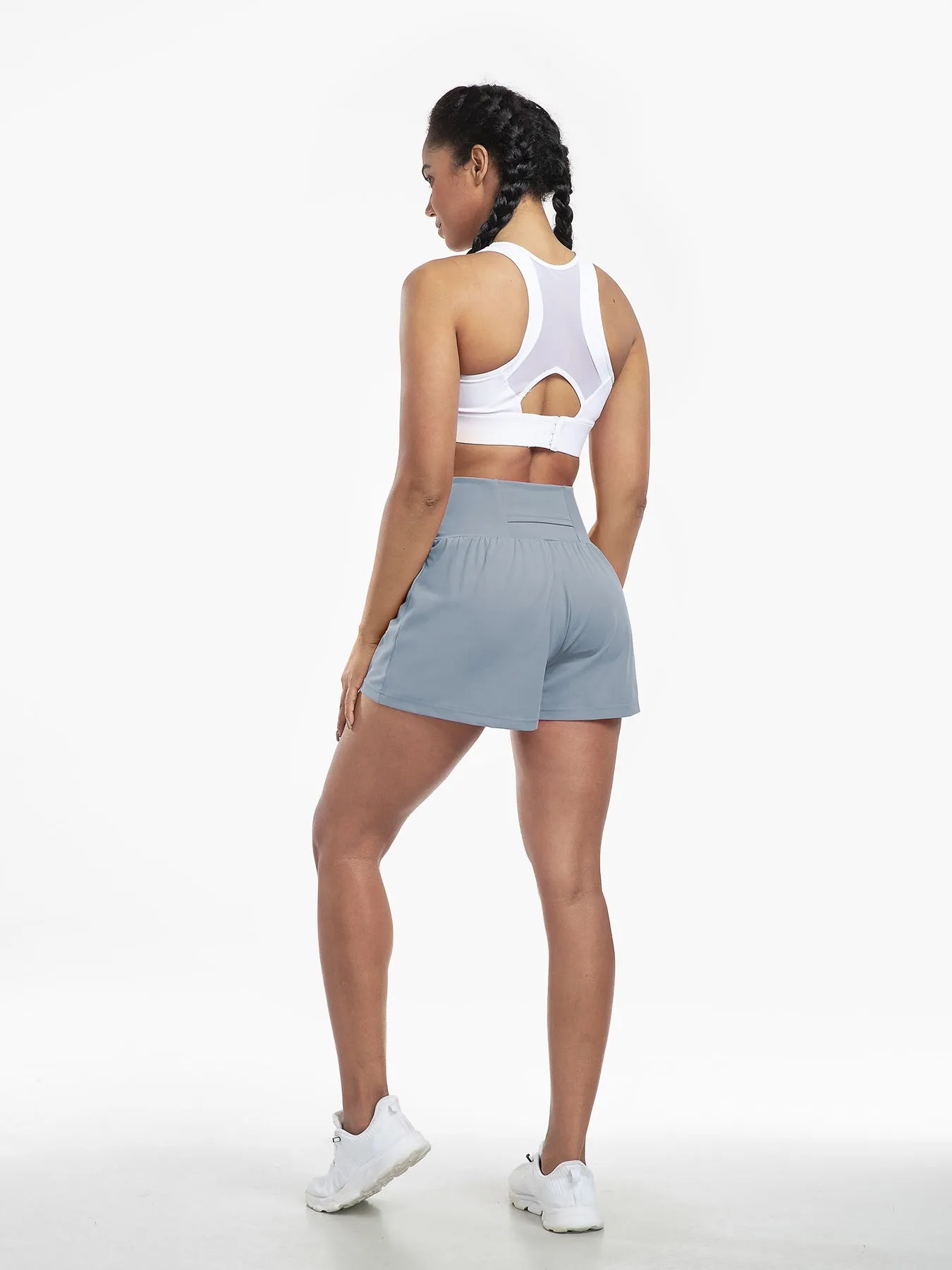 Women's High Waist Yoga Shorts - Breathable &amp; Quick Dry