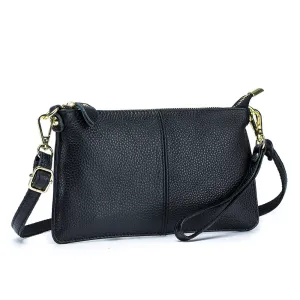 Women's Leather Female Genuine Clutch Soft Versatile Crossbody Bags