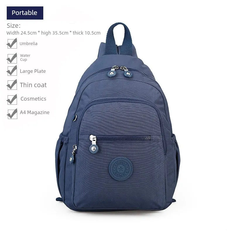 Women's Multi-Layer Nylon Backpack