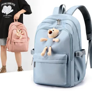 Women's Preppy Simple Large Capacity Versatile Early Backpacks