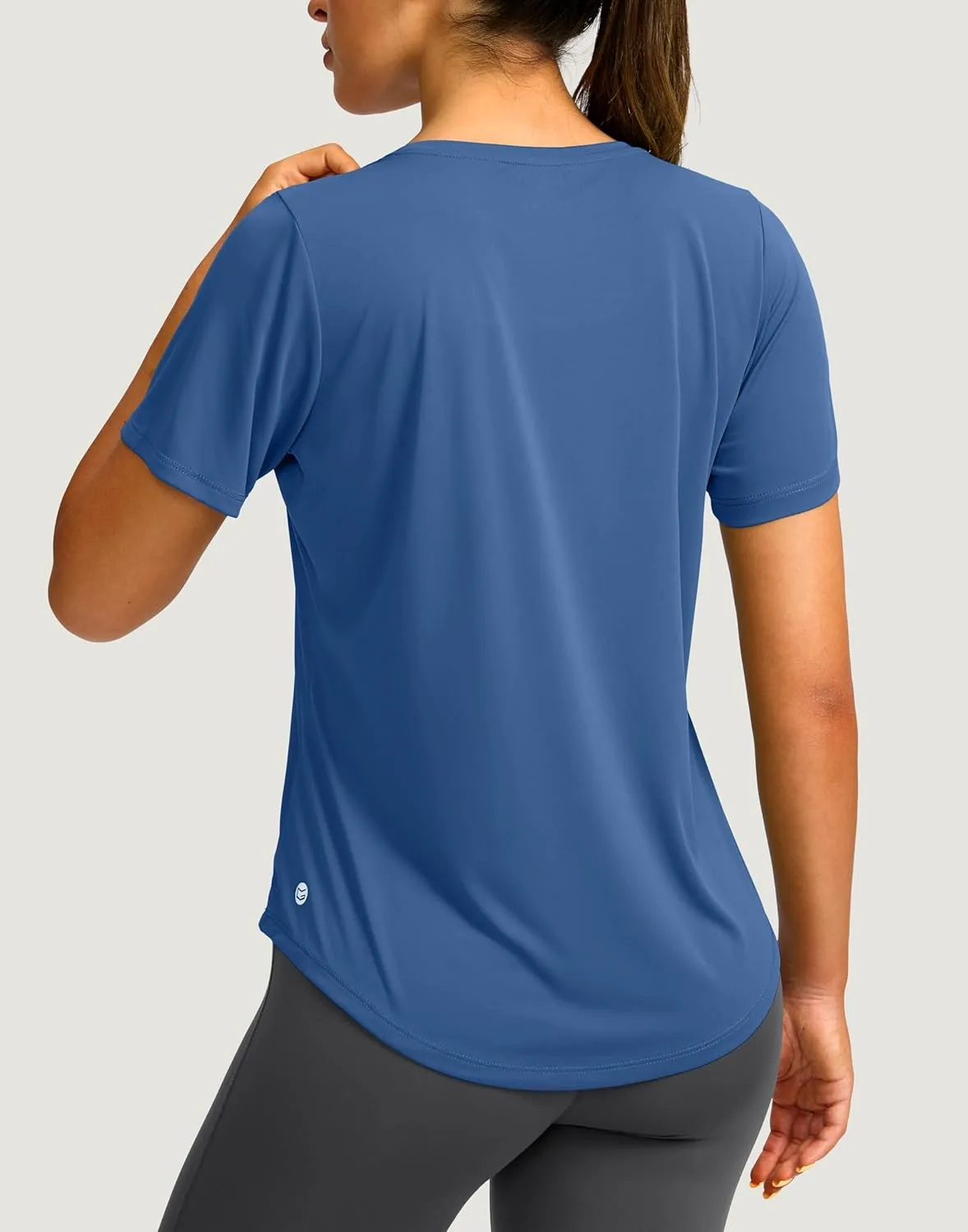 Women's Short Sleeve Workout Shirts Breathable UPF 50  Sun Protection T-Shirts Quick Dry Gym Running Hiking Tops