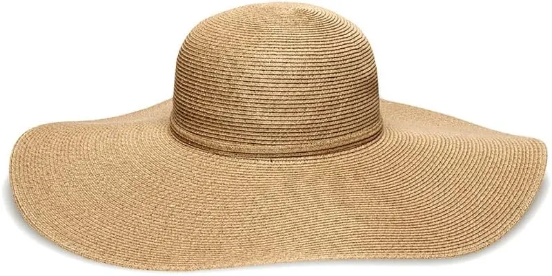 Women's Sophia Straw Floppy Hat, Toast