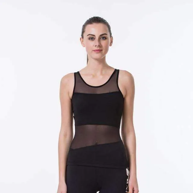 Women'S Yoga T-Shirt Yoga Woman Sleeveless Yoga Tank Tops Tights Sports Tops Fitness Shirt Women Quick Dry Running Shirts