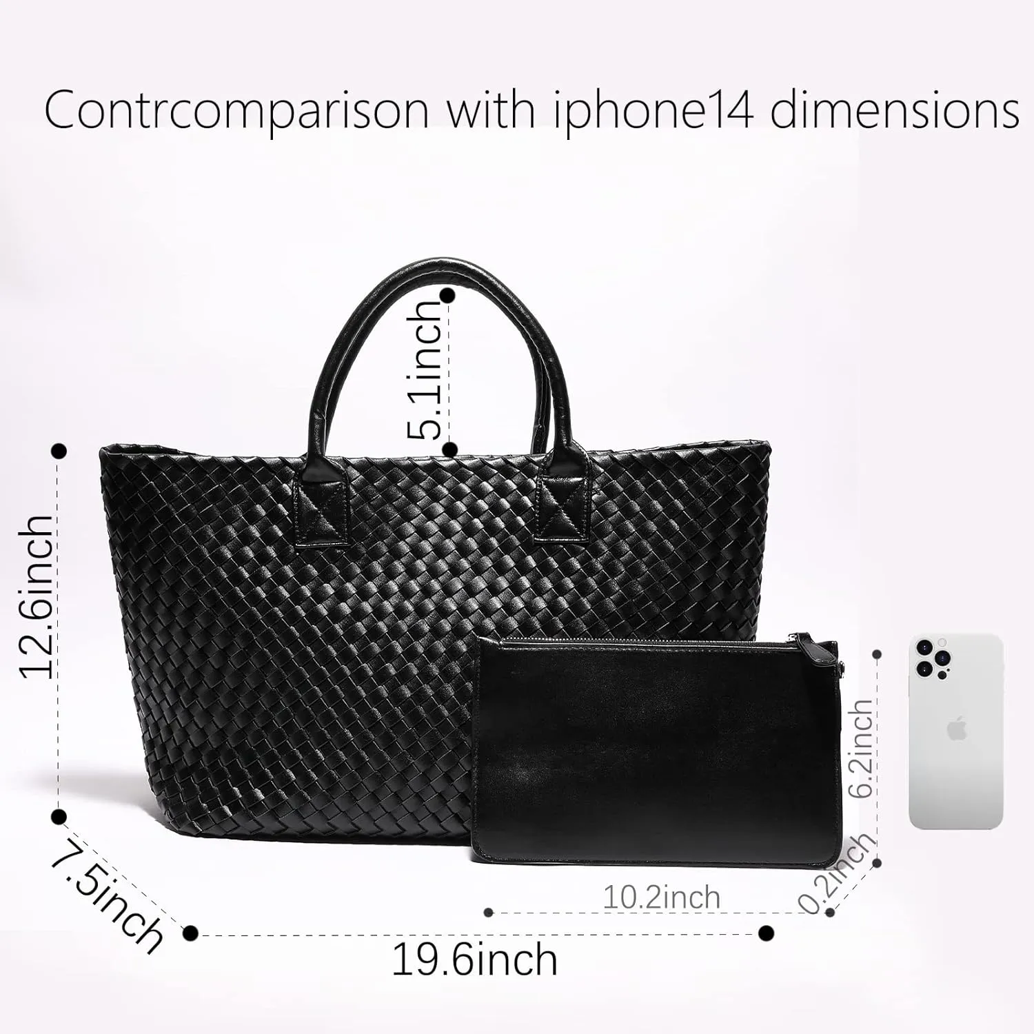 Woven Bag Shopper Bag Travel Handbags and Purses Women Tote Bag Large Capacity Shoulder Fashion Bags