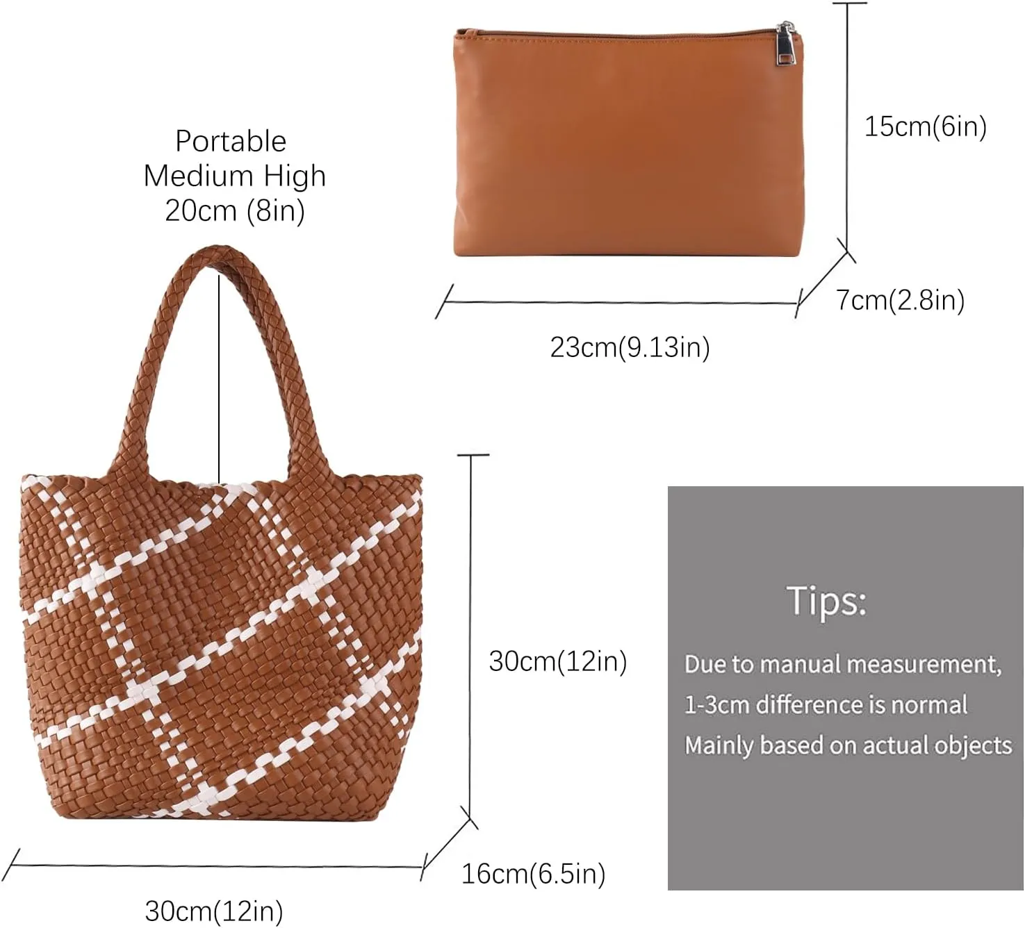 Woven Handbag for Women Top Handle Shoulder Bag Vegan Leather Shopper Bag Large Travel Totes Summer Beach Tote Bags