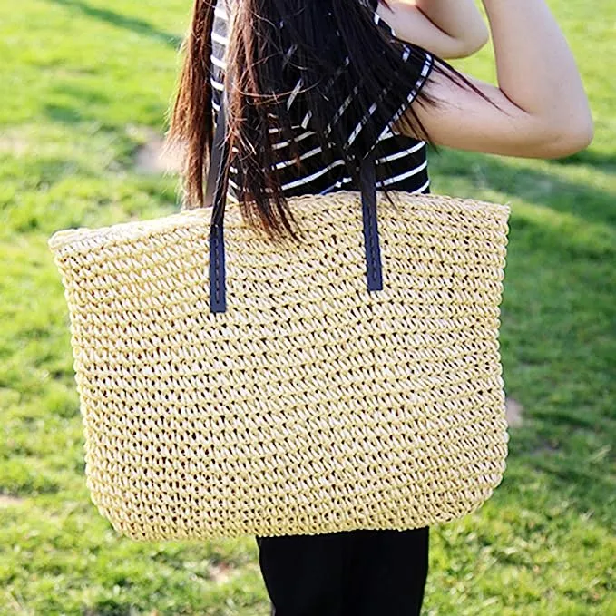 Woven Large Capacity Tote Bag