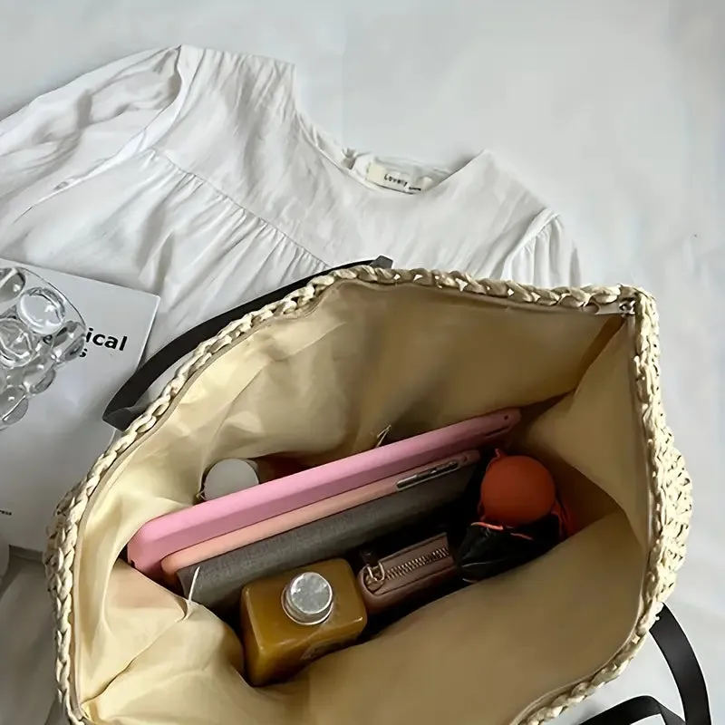 Woven Large Capacity Tote Bag