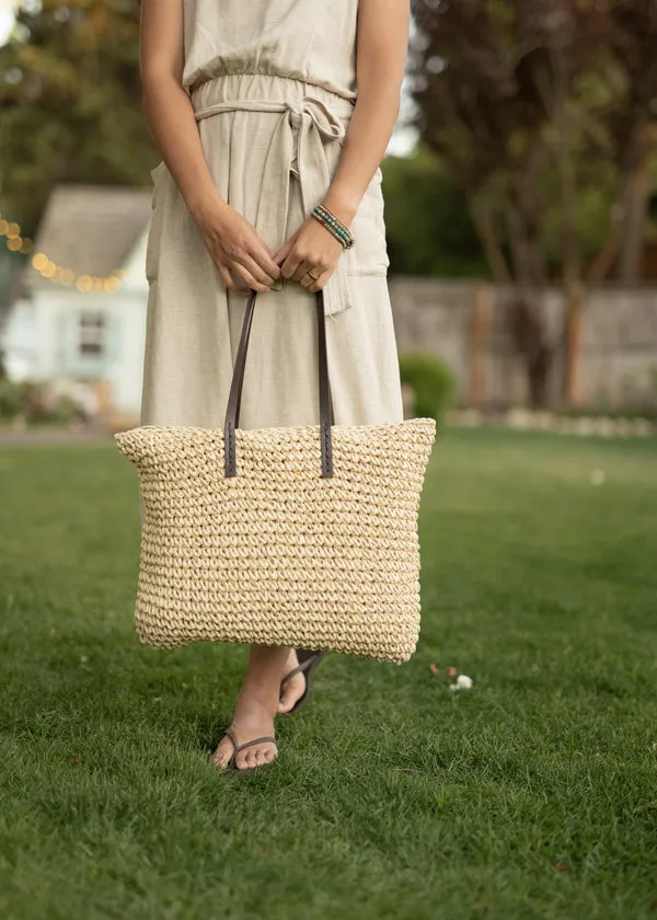 Woven Large Capacity Tote Bag