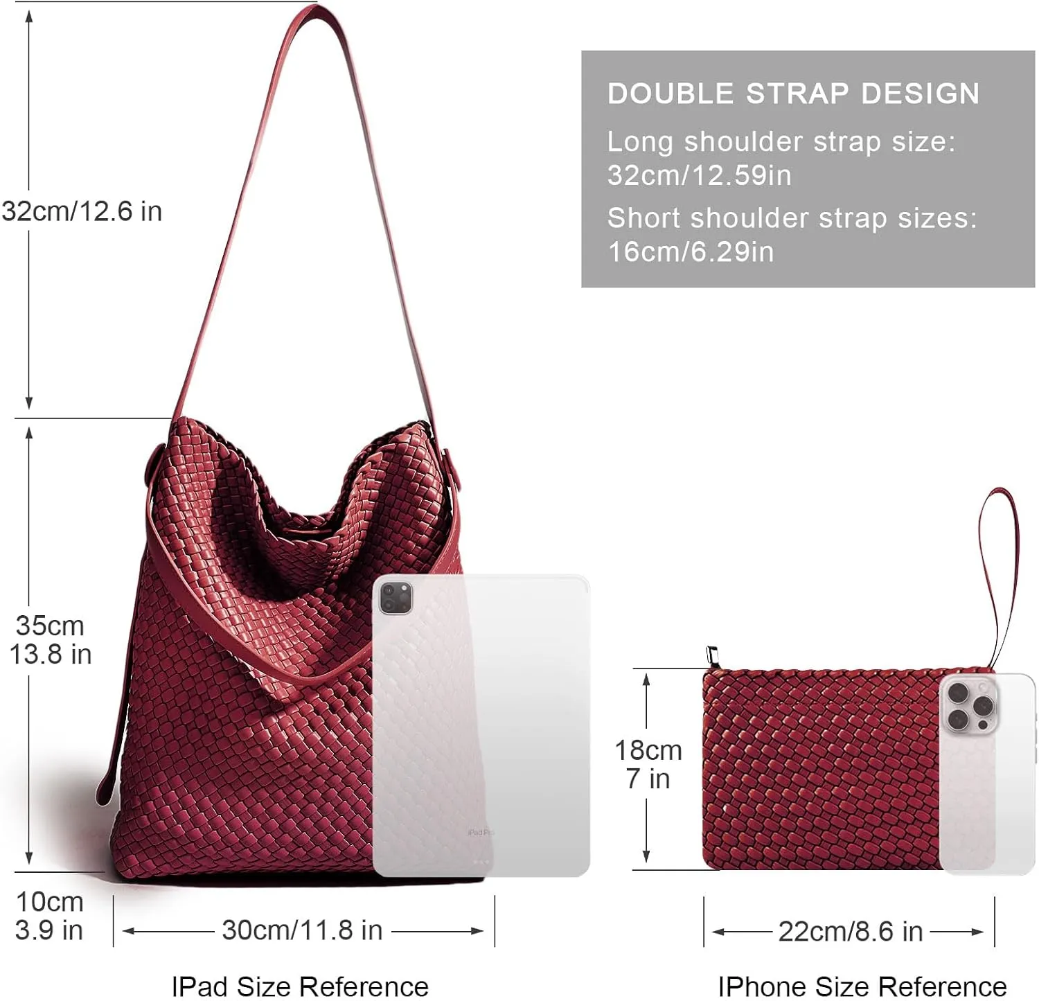 Woven Leather Tote Bag for Women Large Woven purses shoulder bag Fashion Shopping Travel Handbags