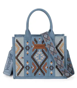 Wrangler Aztec Whipstitch Tote - Jean (WG2214-8120JN)