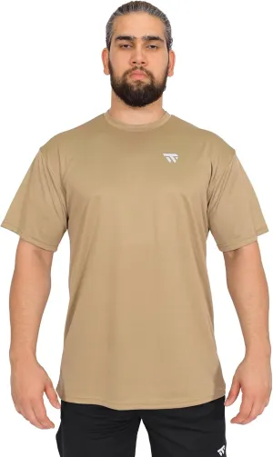 WUSUT Men's Workout Shirt - Quick-Dry, Moisture-Wicking Fitness T-Shirt, Breathable Activewear for Gym, Sports & Exercise