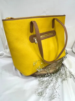 Yellow Globetrotter Tote