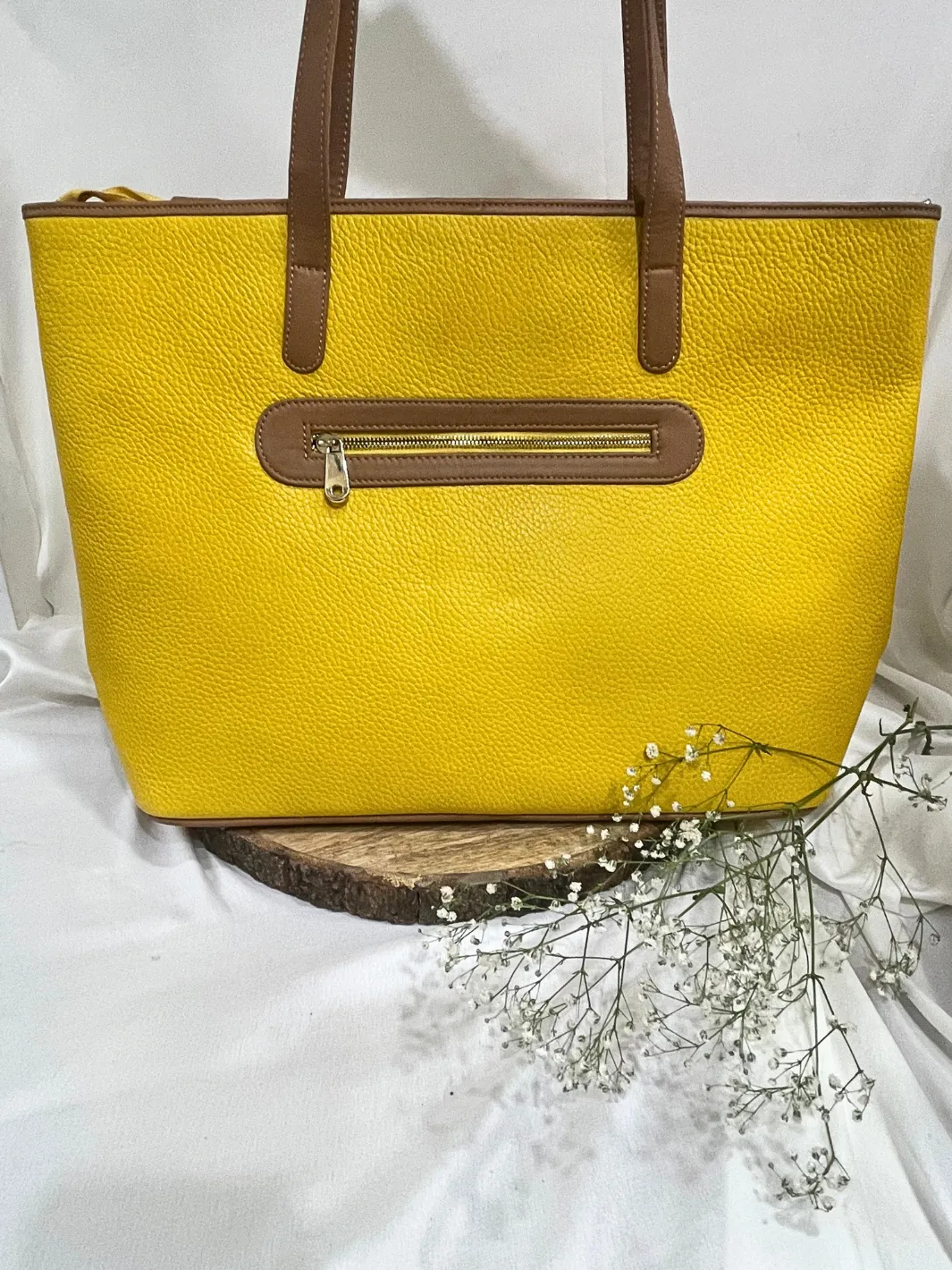 Yellow Globetrotter Tote