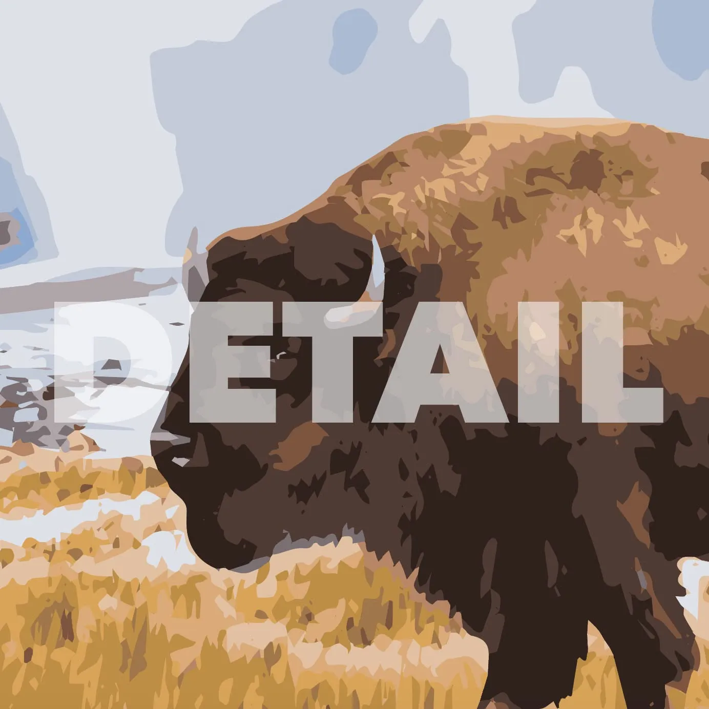 Yellowstone National Park Vintage-Style Travel Poster - 8x10-12x18-18x24-24x36 / 4x6 Postcard WPA Style Art Print Wyoming Montana Idaho USA Bison Old Faithful (12x18 Inch Poster)
