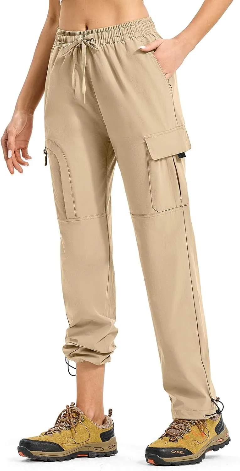 YSENTO Womens Cargo Pants Lightweight Water Resistant Quick Dry Camping Travel Hiking Pants with Pockets