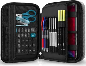 Zannaki Big Capacity Storage Pouch Marker Pen Pencil Case Simple Stationery Bag Box Art Tool & Sketch Storage Boxes for Bullet Journal Middle High School Office College Student Girl Women Adult Teen