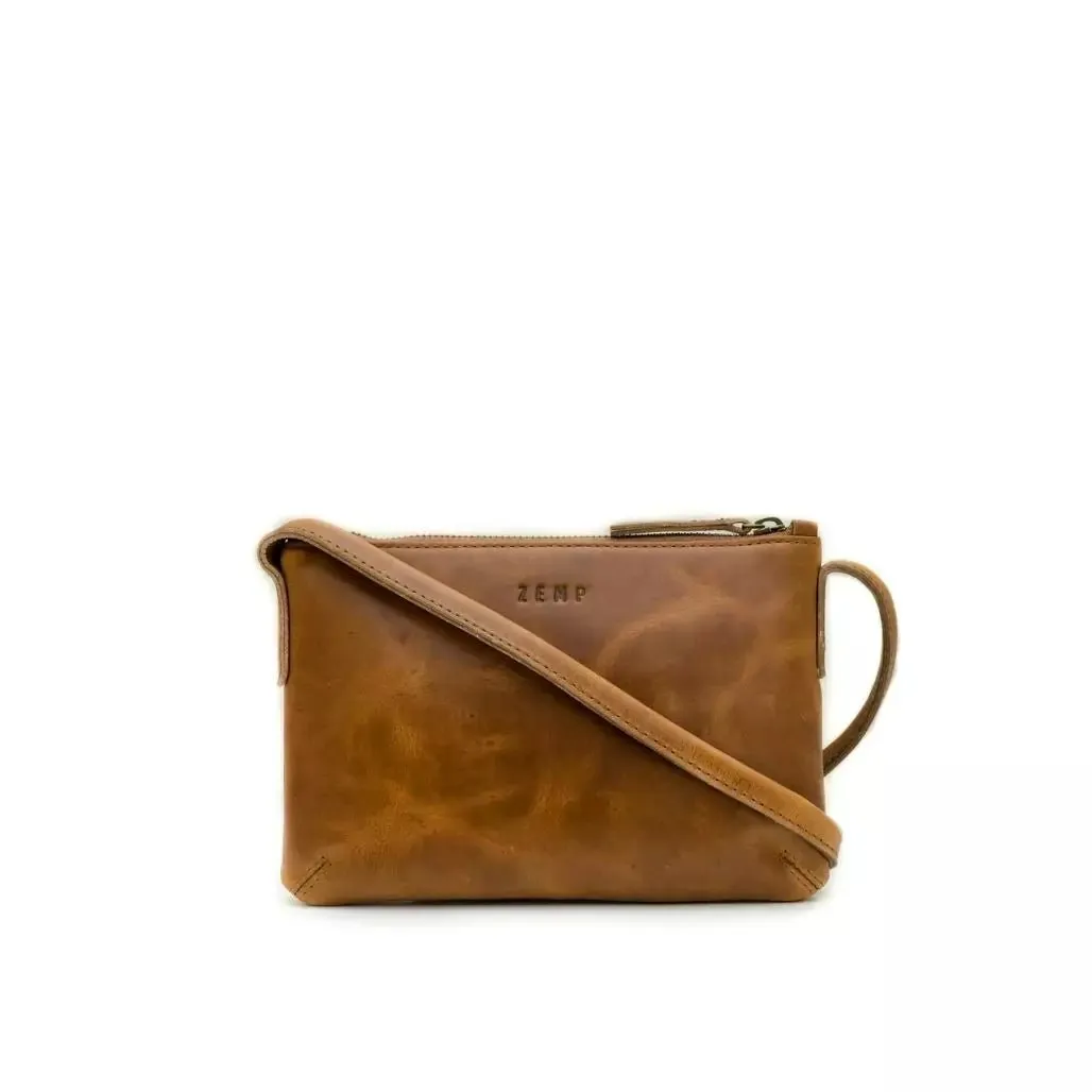Zemp Harlem Sling Cross Body Bag | Waxy Tan