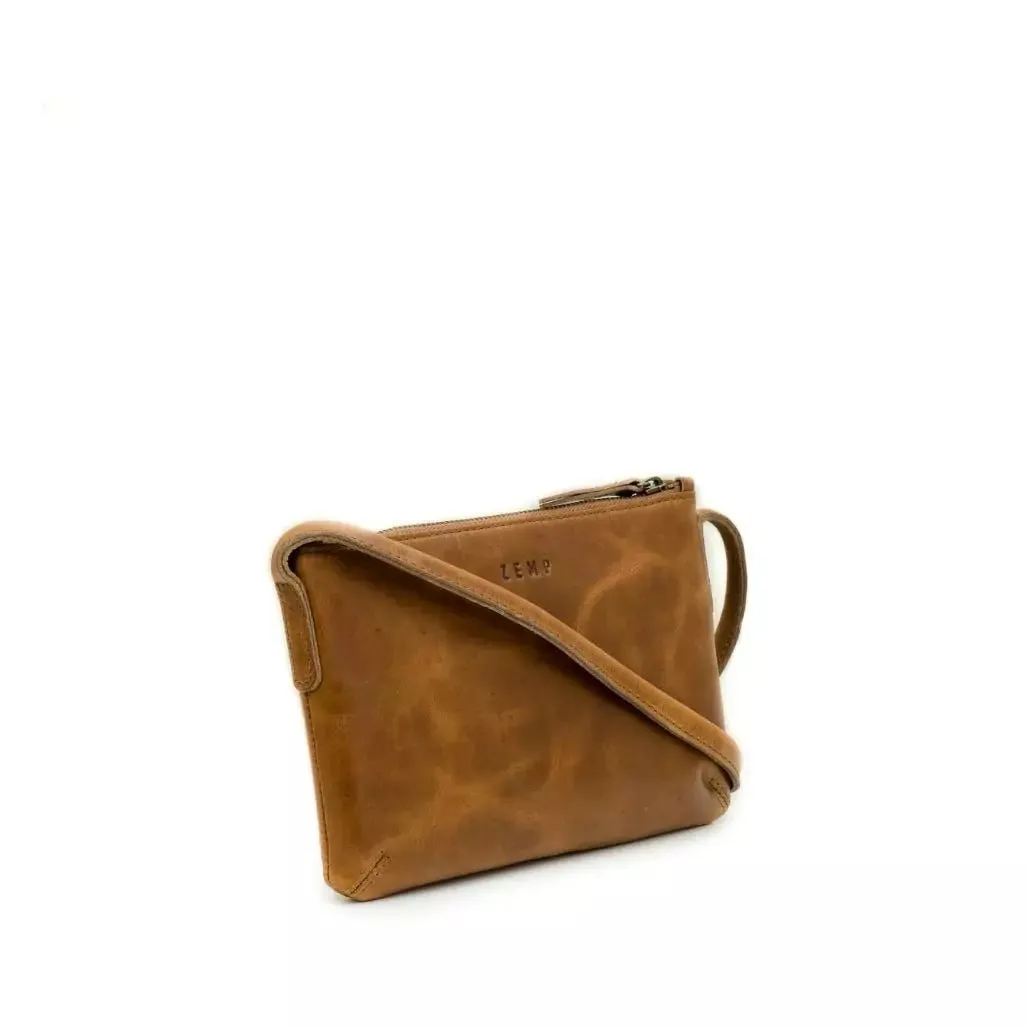 Zemp Harlem Sling Cross Body Bag | Waxy Tan